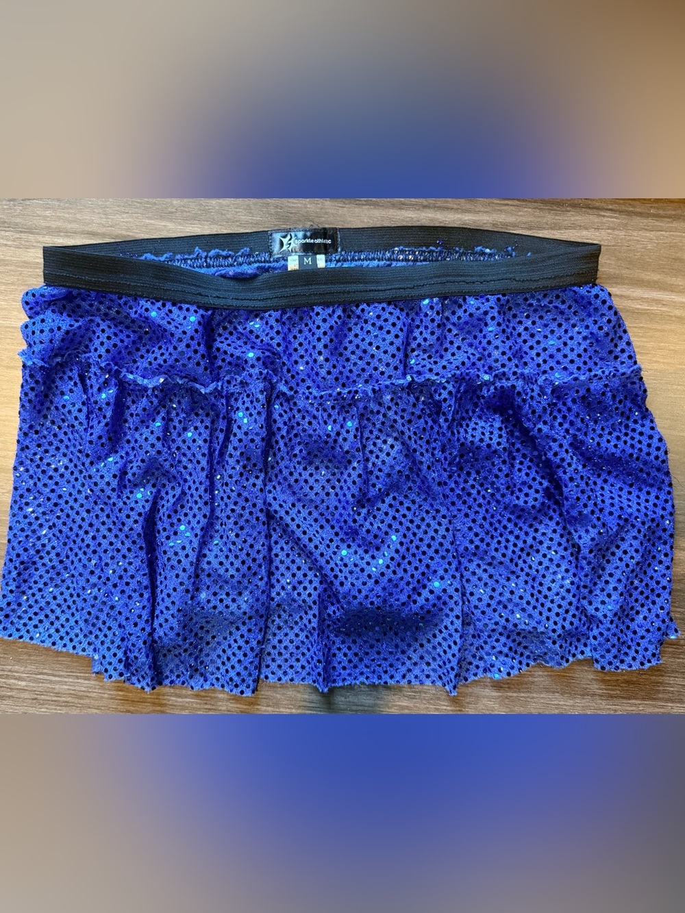 Sparkle Athletic  Blue Sequin Skirt